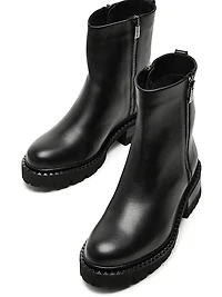 45MM Leather Booties
