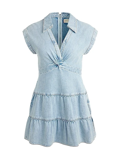 Mila Denim Twist Minidress