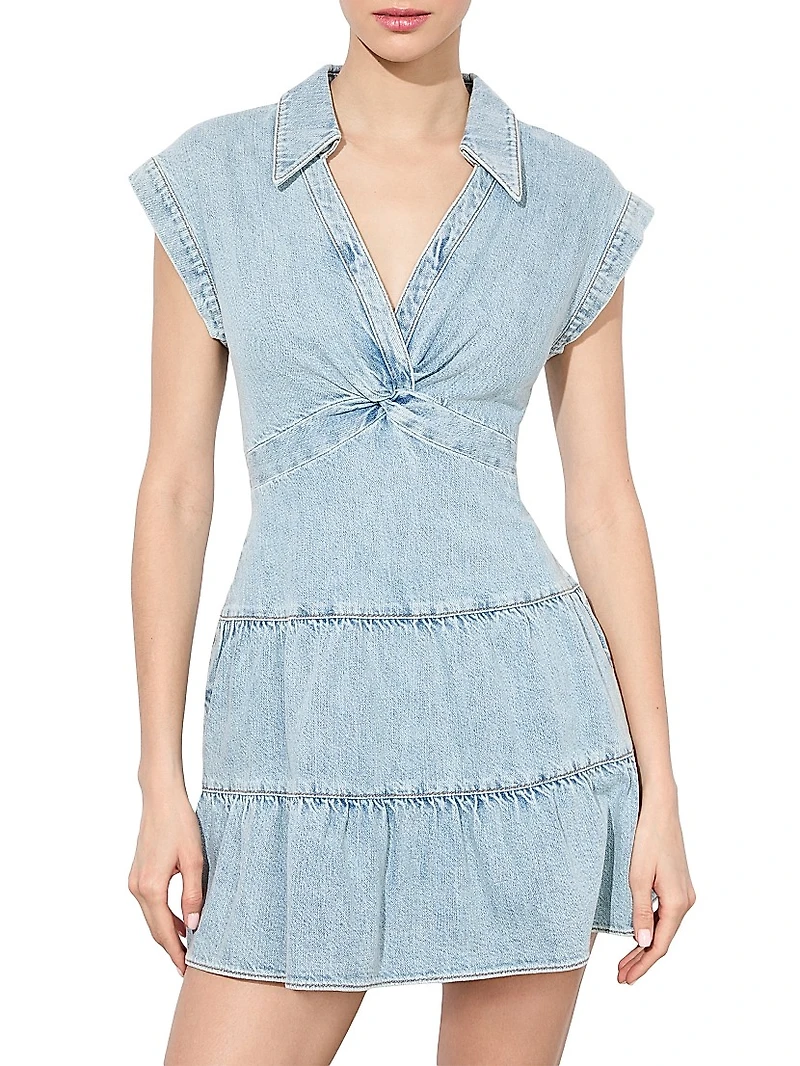 Mila Denim Twist Minidress