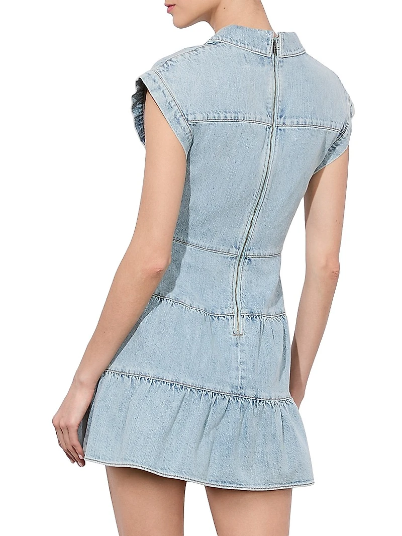 Mila Denim Twist Minidress