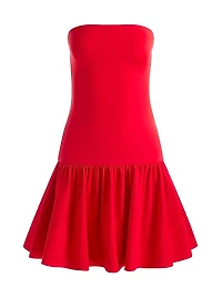Oriana Straplesss Drop Waist Minidress
