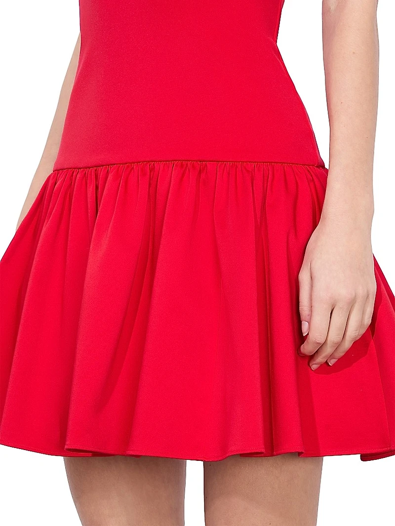 Oriana Straplesss Drop Waist Minidress