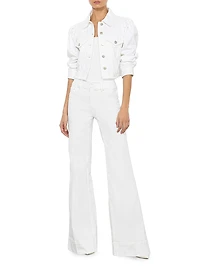 Lana Denim Puff-Sleeve Jacket