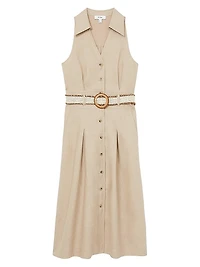 Annie Linen Midi-Dress