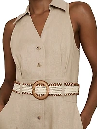 Annie Linen Midi-Dress