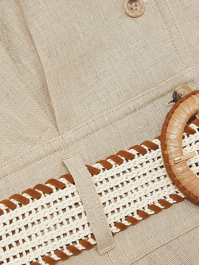 Annie Linen Midi-Dress