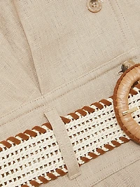 Annie Linen Midi-Dress