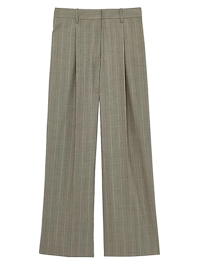 Tallulah Pinstripe Wide-Leg Trousers