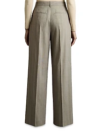 Tallulah Pinstripe Wide-Leg Trousers