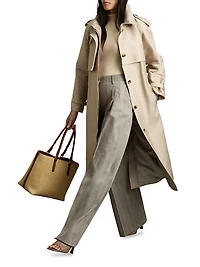 Tallulah Pinstripe Wide-Leg Trousers