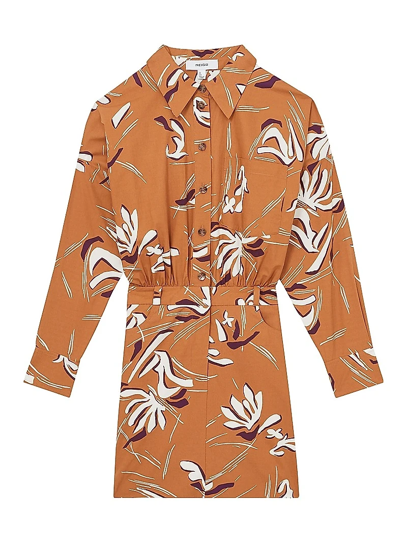 Valia Floral Cotton Minidress