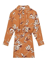 Valia Floral Cotton Minidress