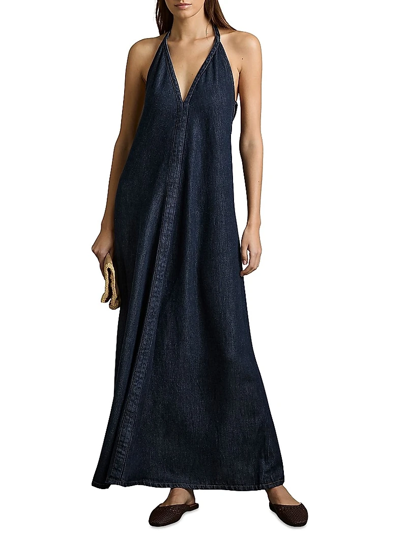 Rachel Denim Maxi Dress