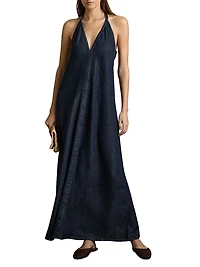 Rachel Denim Maxi Dress