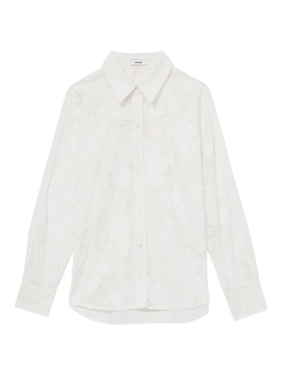 Lacey Button-Front Shirt