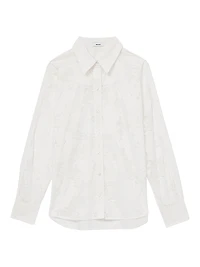 Lacey Button-Front Shirt