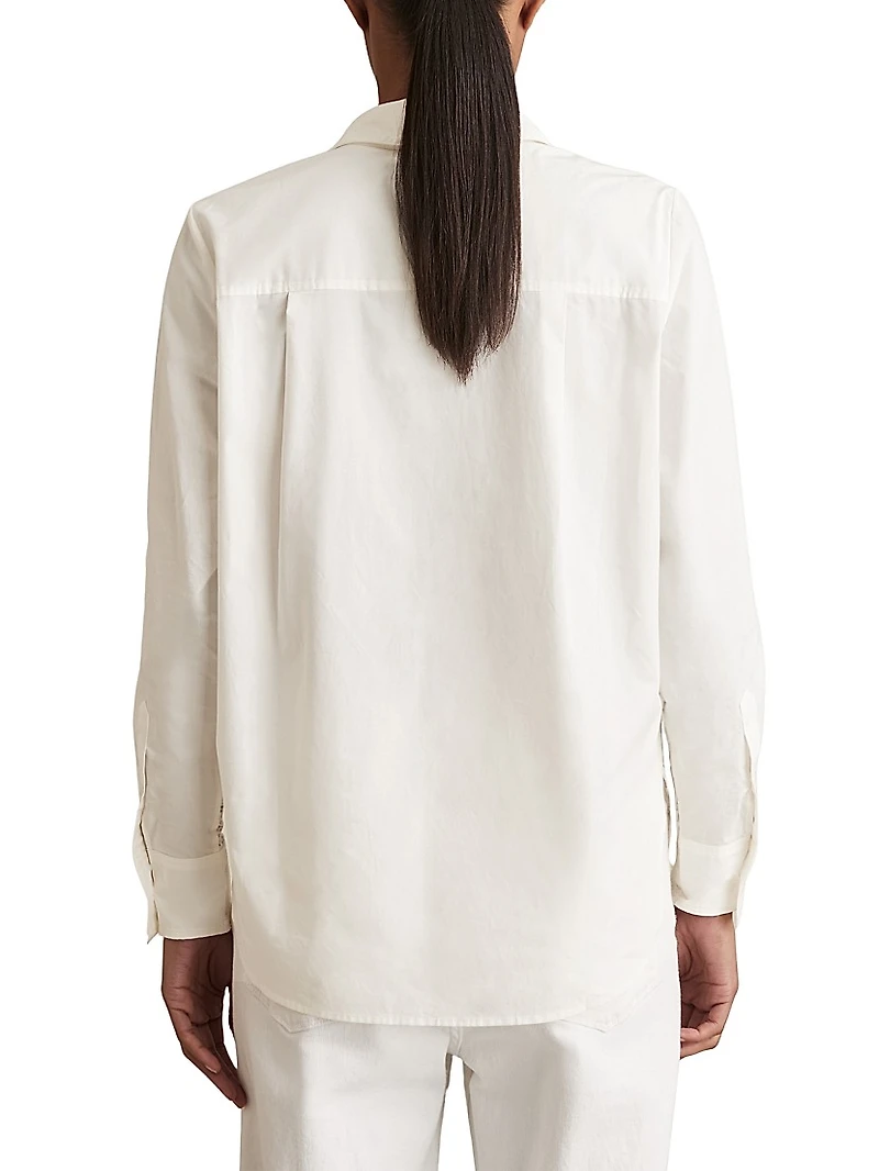 Lacey Button-Front Shirt