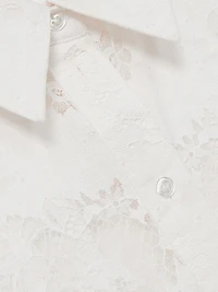 Lacey Button-Front Shirt