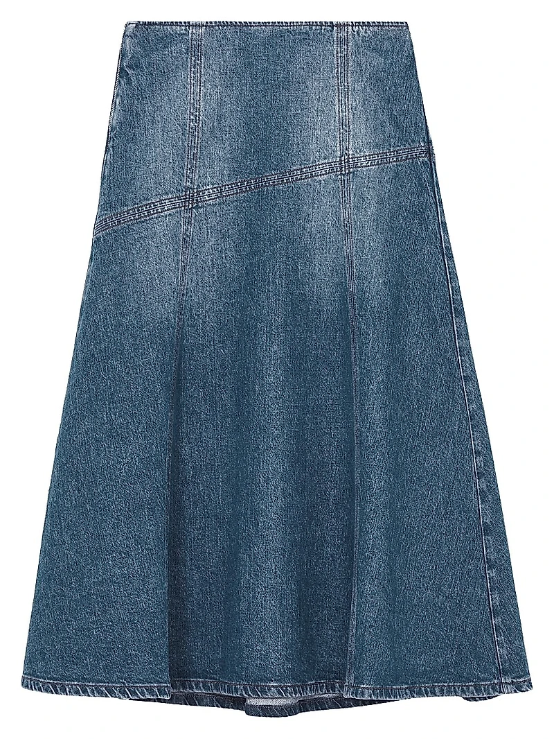 Fee Denim Midi-Skirt