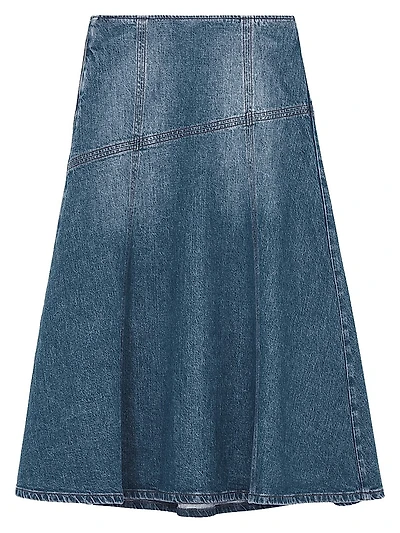 Fee Denim Midi-Skirt