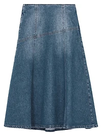 Fee Denim Midi-Skirt