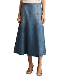 Fee Denim Midi-Skirt