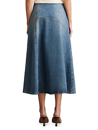 Fee Denim Midi-Skirt