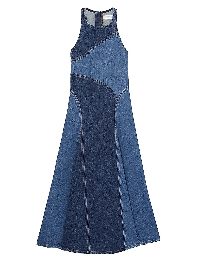 Wilder Denim Midi-Dress