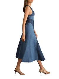 Wilder Denim Midi-Dress
