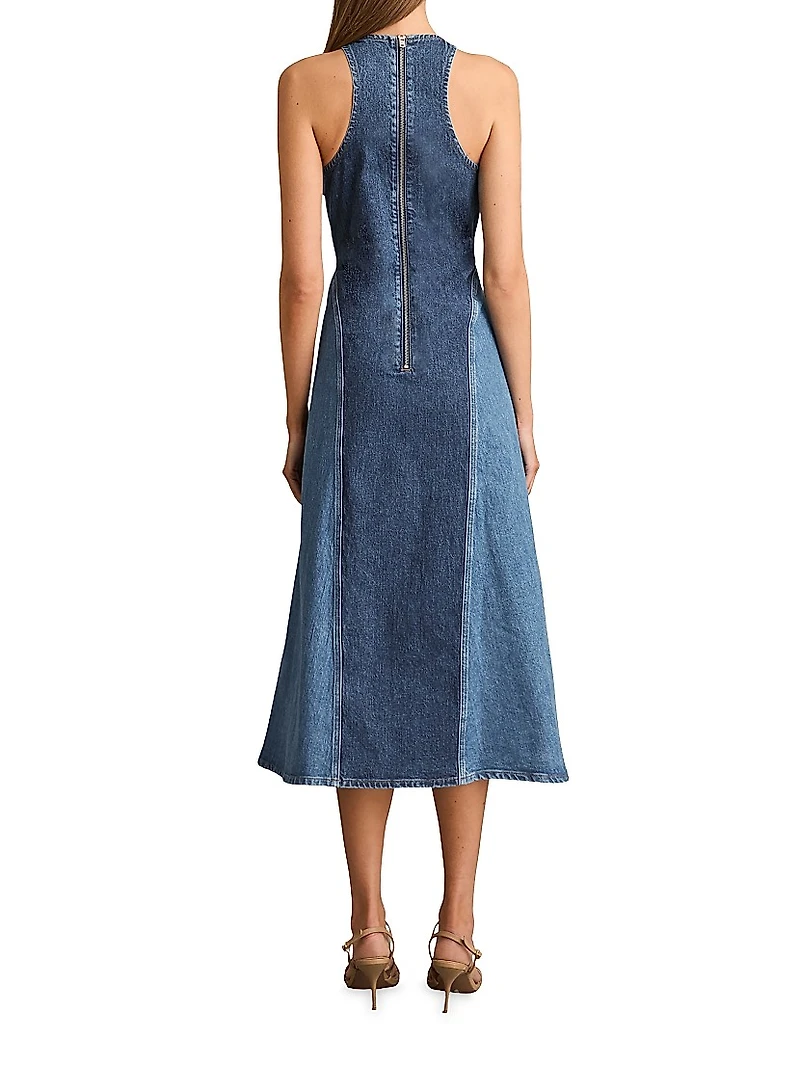 Wilder Denim Midi-Dress