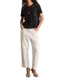 Iyla Floral Cut-Out Top