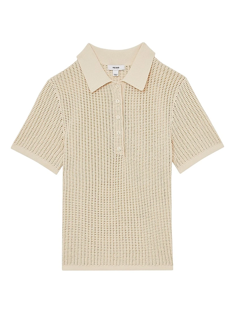Evi Knit Cotton-Nylon Polo Shirt