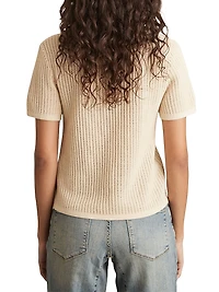 Evi Knit Cotton-Nylon Polo Shirt