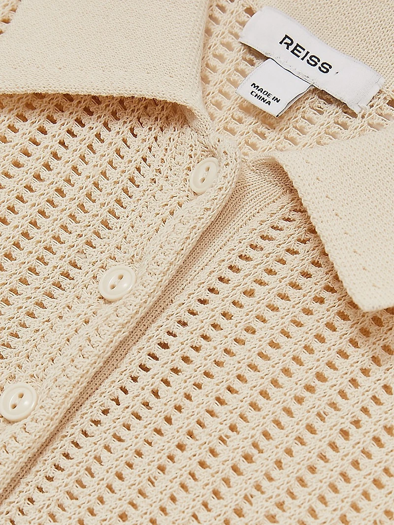 Evi Knit Cotton-Nylon Polo Shirt