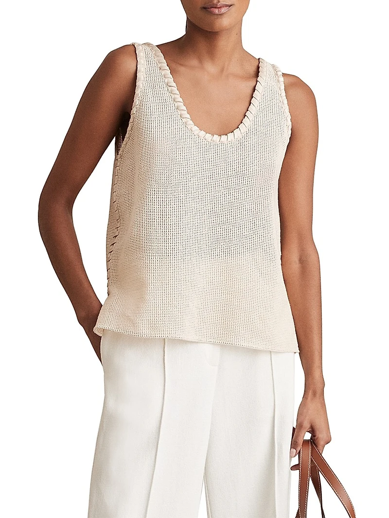 Carla Crochet Crafted Tank Top