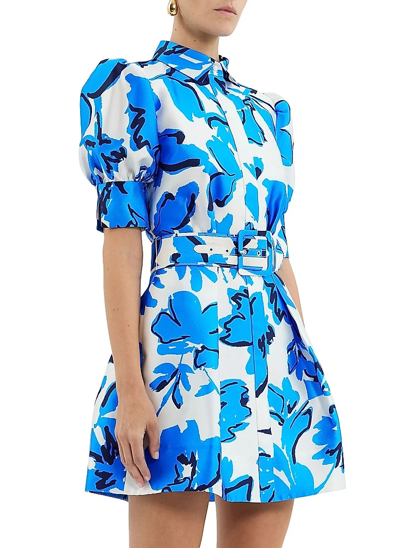 Sapphira Floral Belted Minidress