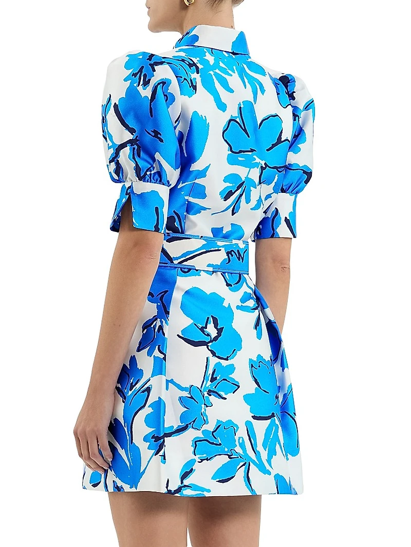 Sapphira Floral Belted Minidress
