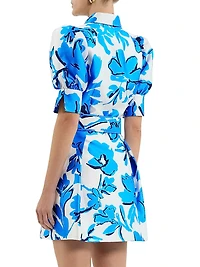 Sapphira Floral Belted Minidress