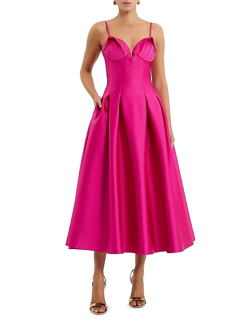 Saskia Fit & Flare Midi-Dress