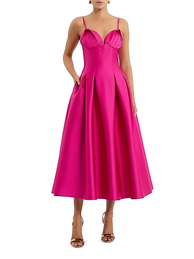 Saskia Fit & Flare Midi-Dress