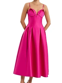 Saskia Fit & Flare Midi-Dress