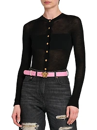 Medusa Reversible Leather Belt