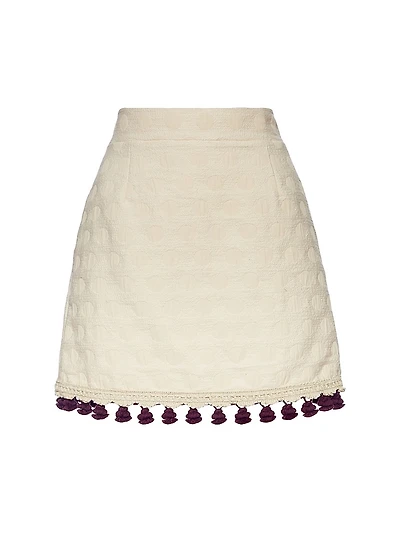Baia Mini Skirt Embroidered
