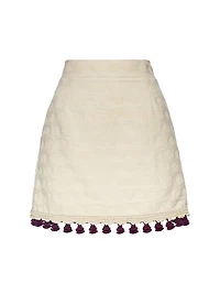 Baia Mini Skirt Embroidered