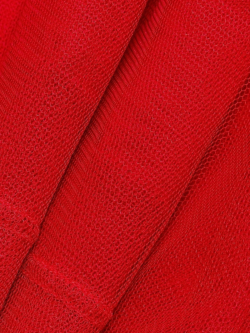 Mesh Layered Knit Blouse