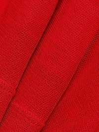 Mesh Layered Knit Blouse