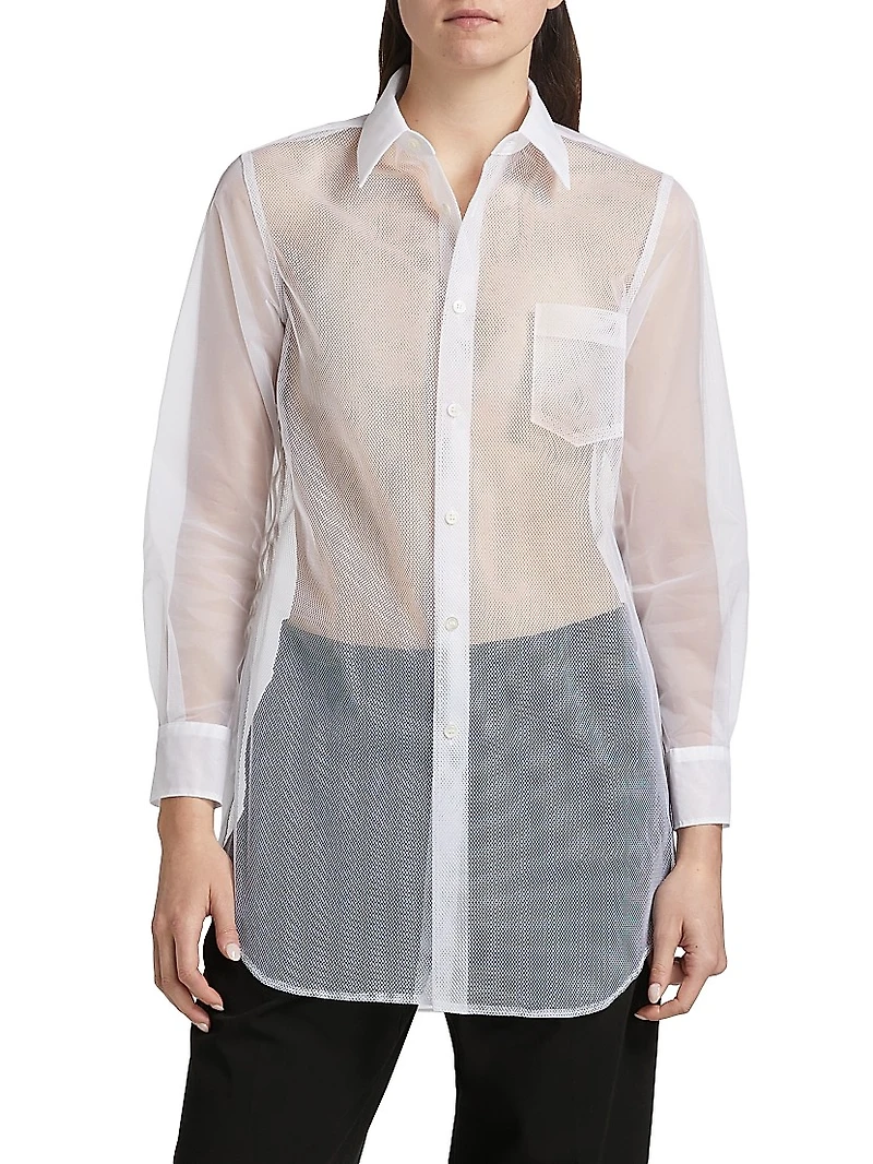 Nylon Sheer Blouse