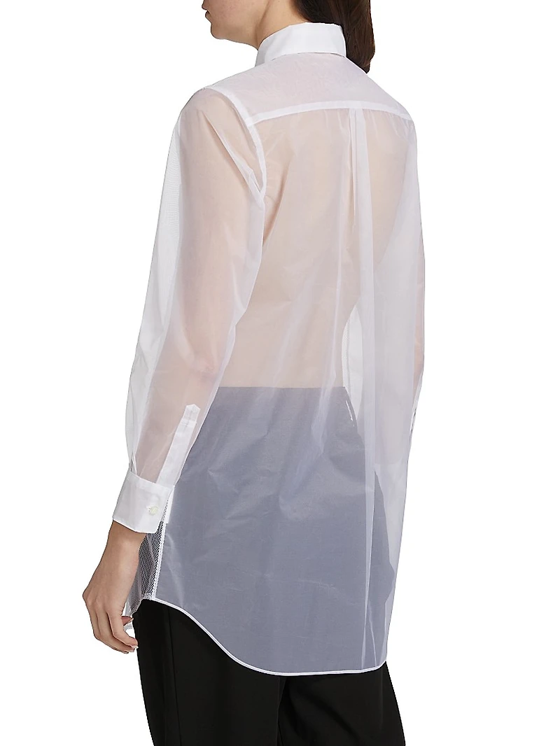 Nylon Sheer Blouse