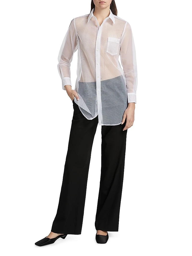 Nylon Sheer Blouse