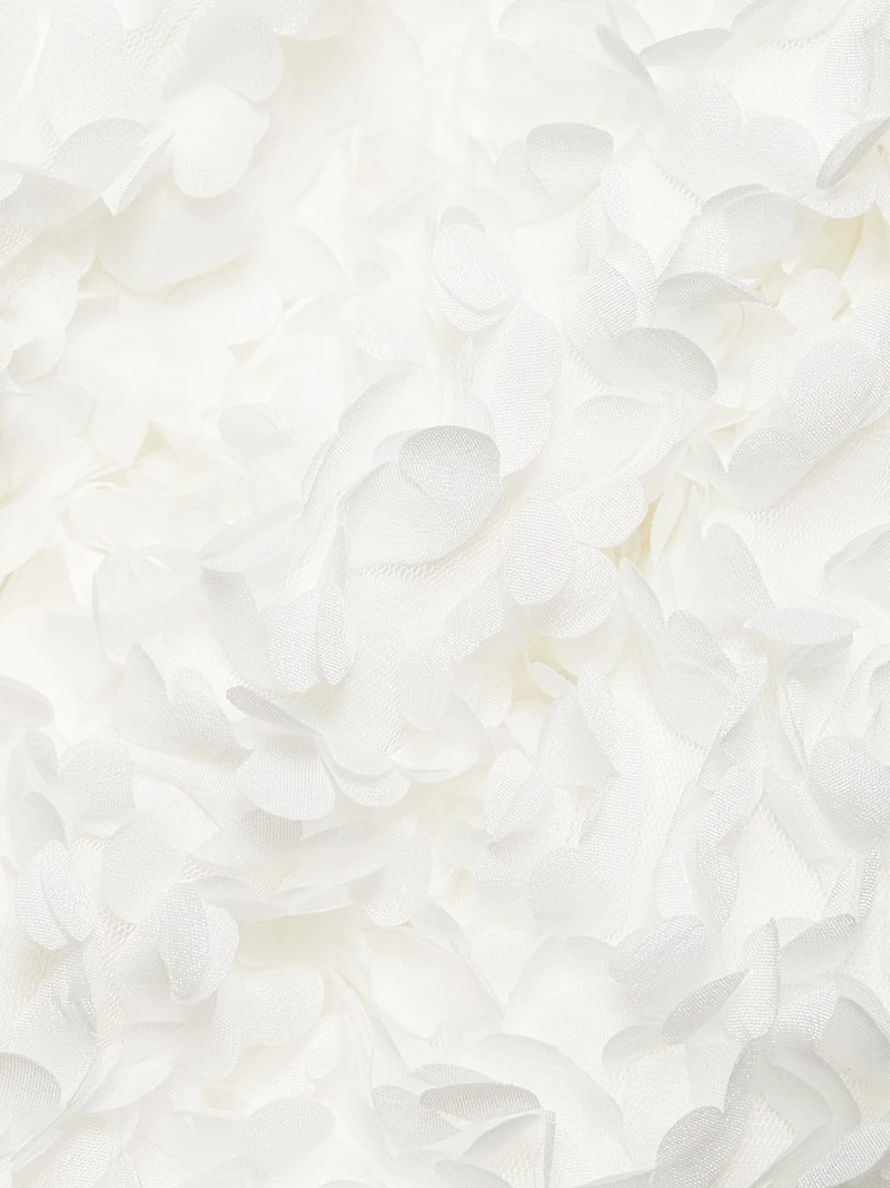 Flower Petal Sleeveless Midi-Dress